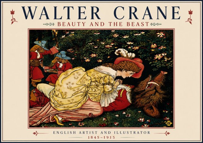 Walter Crane Beauty and the Beast No5 - Poster