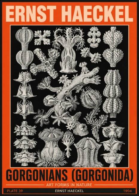 Ernst Haeckel Gorgonians No5 - Poster