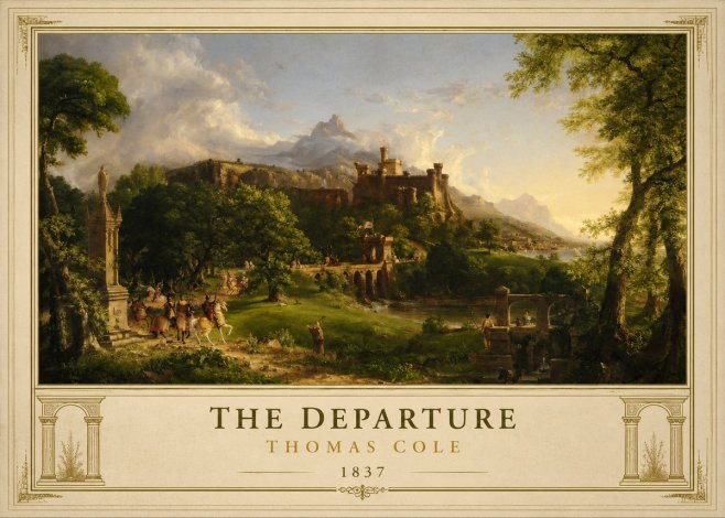 Thomas Cole The Departure I No1 - Poster