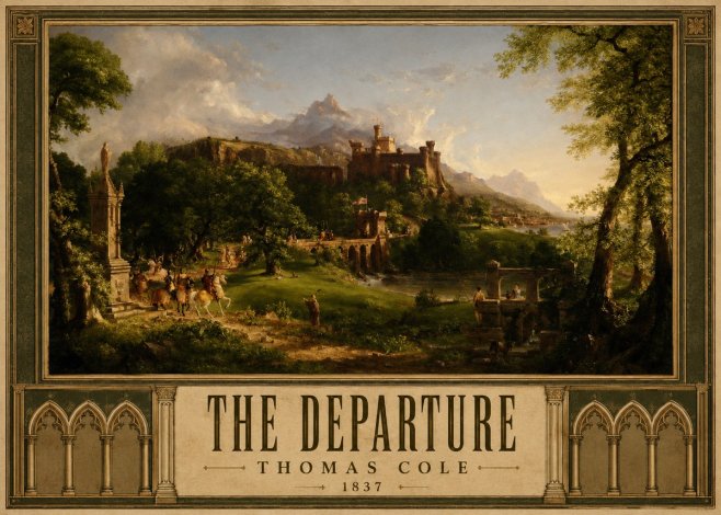 Thomas Cole The Departure I No4 - Poster