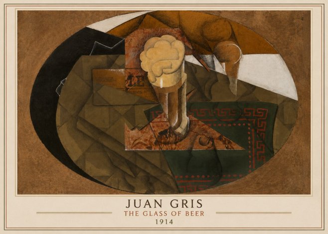 Juan Gris The Glass of Beer No4 - Poster