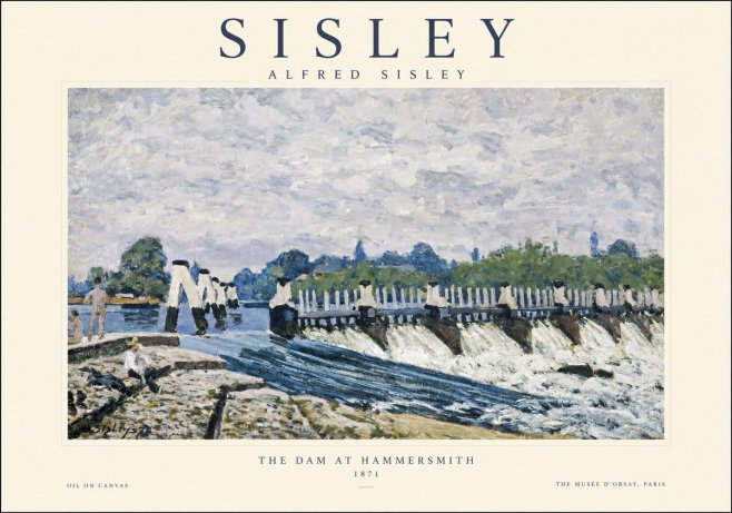 Sisley The Dam at Hammersmith No1 - Poster