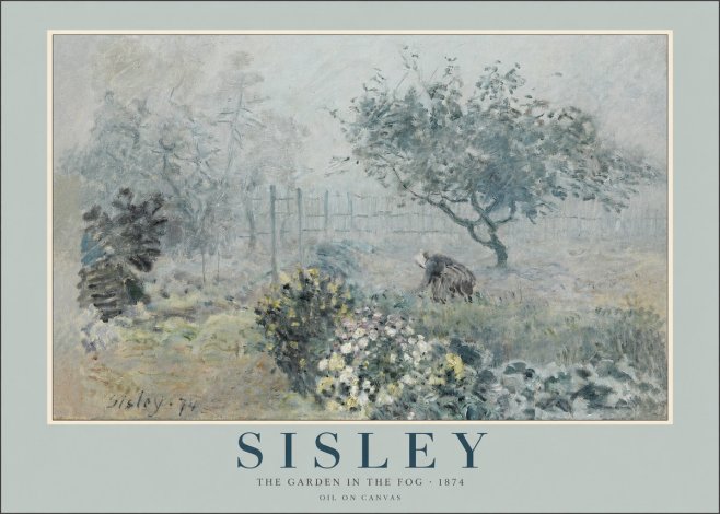 Sisley The Garden in the Fog No2 - Poster
