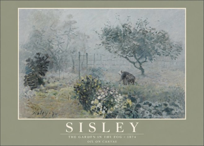 Sisley The Garden in the Fog No5 - Poster
