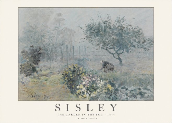 Sisley The Garden in the Fog No6 - Poster