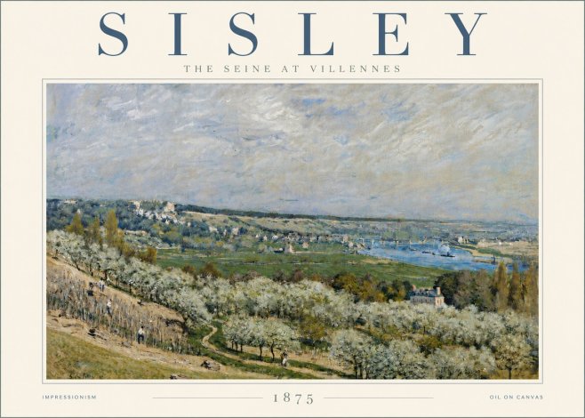 Sisley The Seine at Villennes No6 - Poster