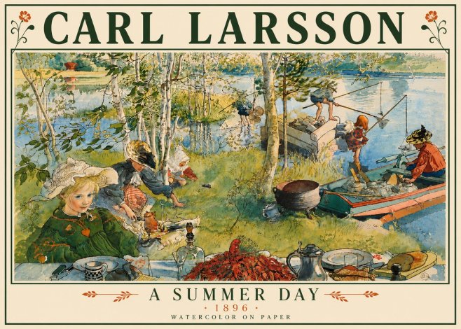 Carl Larsson A Summer Day No6 - Poster