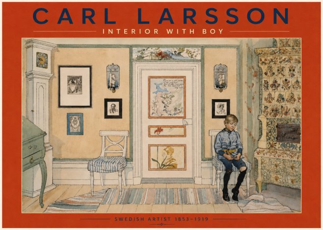 Carl Larsson Interior with Boy No4 - Poster