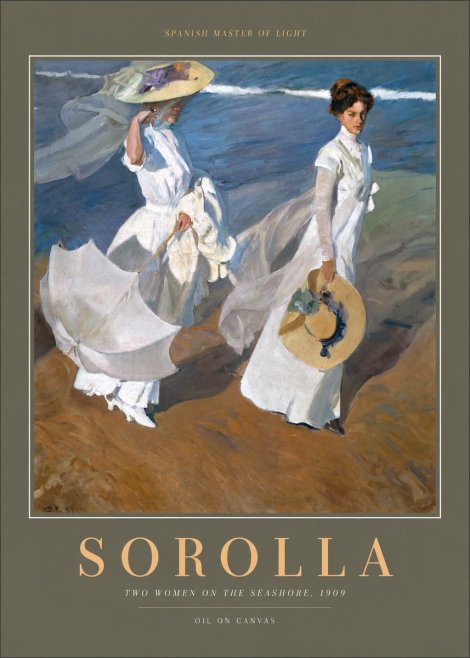 Sorolla Two Women on the Seashore, 1909 No2 - Poster