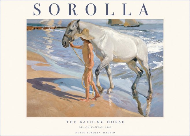 Sorolla The Bathing Horse No1 - Poster