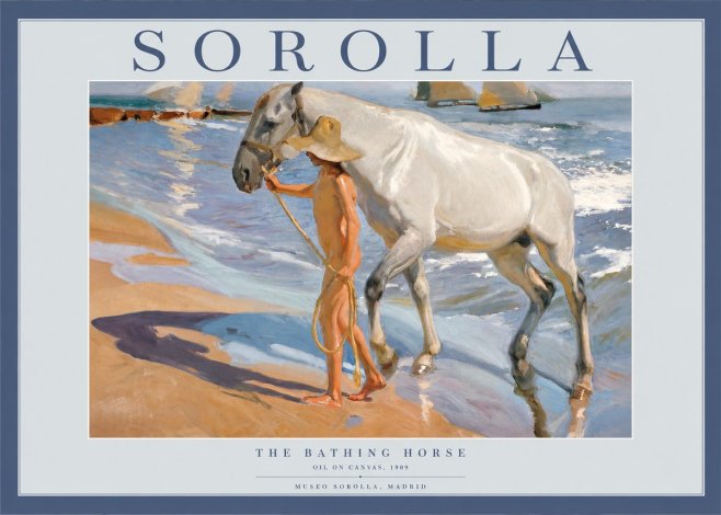 Sorolla The Bathing Horse No2 - Poster