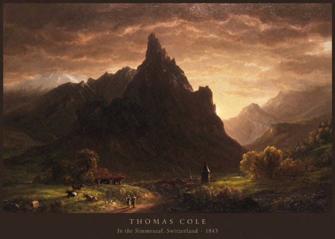 Thomas Cole In the Simmental, Switzerland No6 - Poster