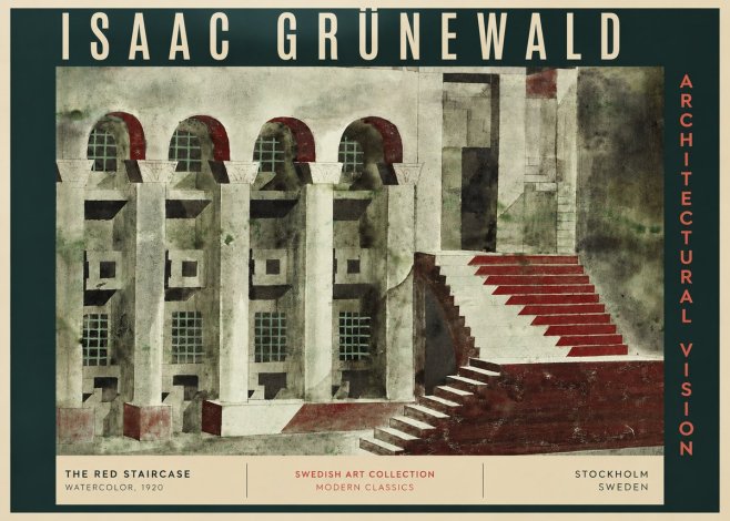 Isaac Grünewald The Steps of Silence No4 - Poster