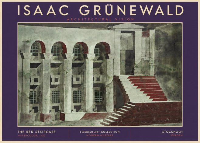 Isaac Grünewald The Steps of Silence No5 - Poster