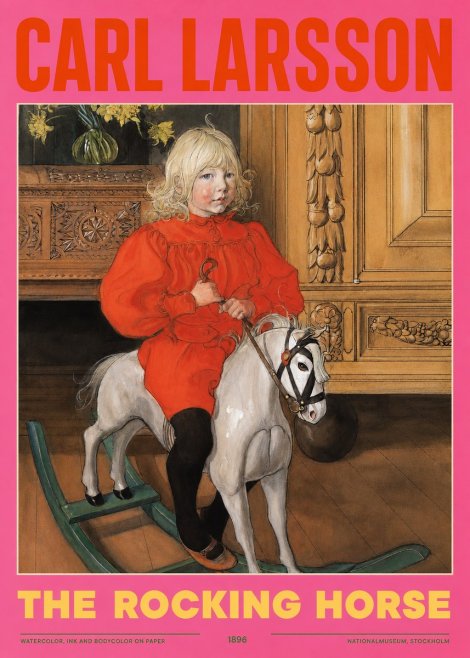 Carl Larsson The Rocking Horse No2 - Poster