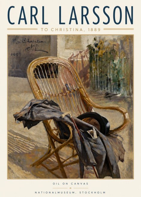 Carl Larsson To Christina, from C. Larsson, 1889 No4 - Poster
