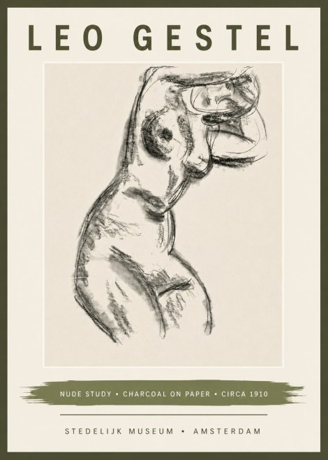 Leo Gestel Study of a Female Nude No6 - Poster