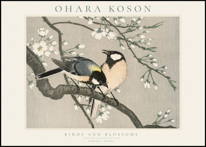 Ohara Koson Birds and Blossoms No1 - Poster