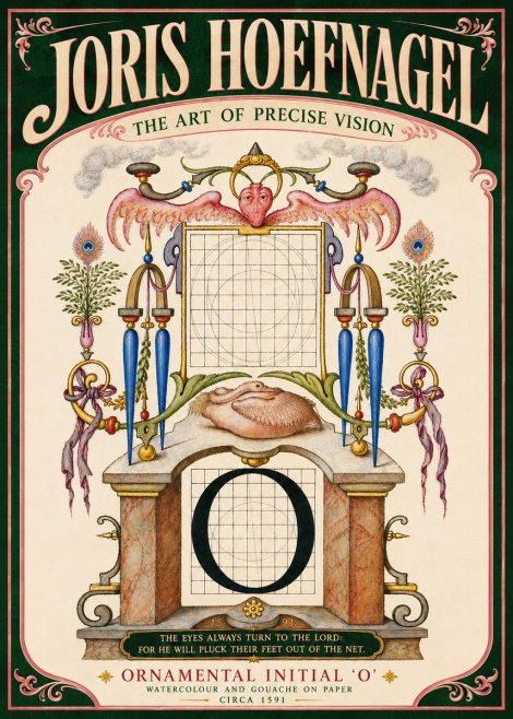 Joris Hoefnagel Ornamental Initial 'O' No6 - Poster