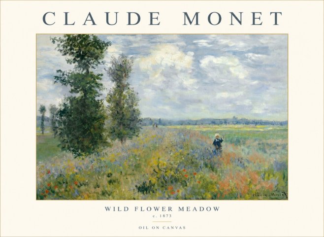 Monet Wild Flower Meadow No1 - Poster
