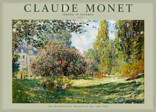 Monet Spring in Giverny No2 - Poster