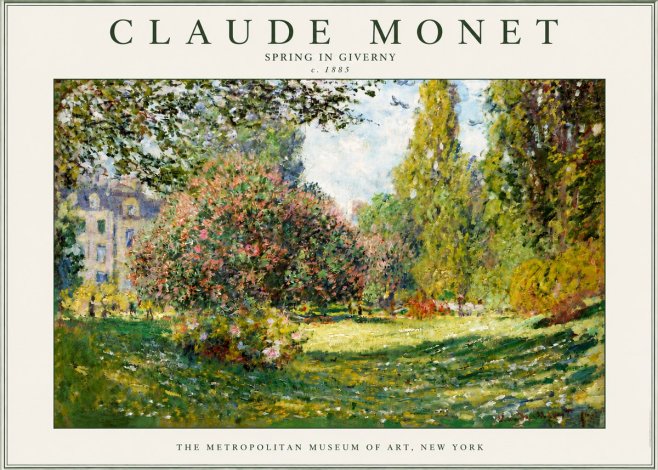 Monet Spring in Giverny No3 - Poster