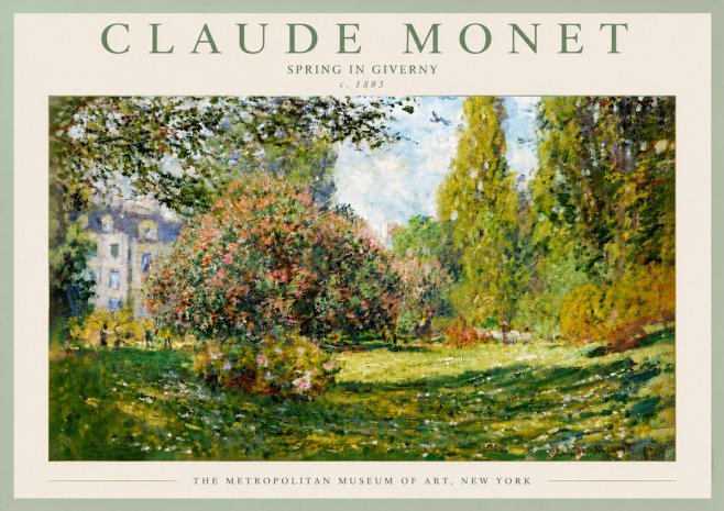Monet Spring in Giverny No5 - Poster