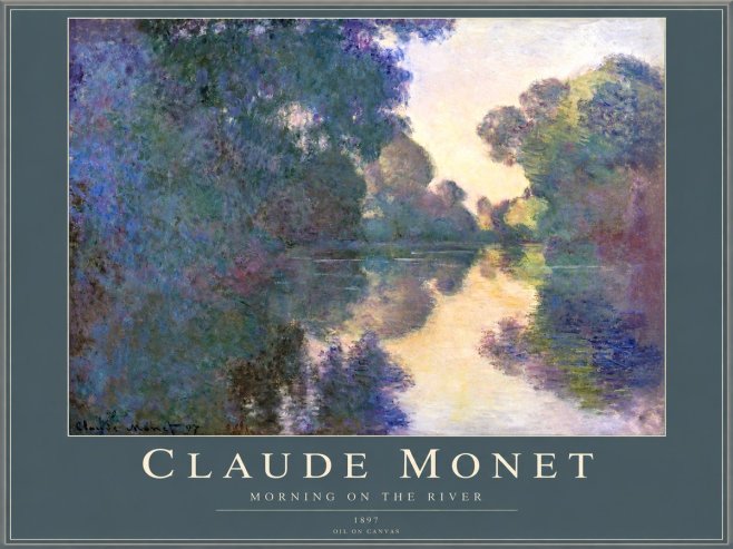 Monet Morning on the River No2 - Poster
