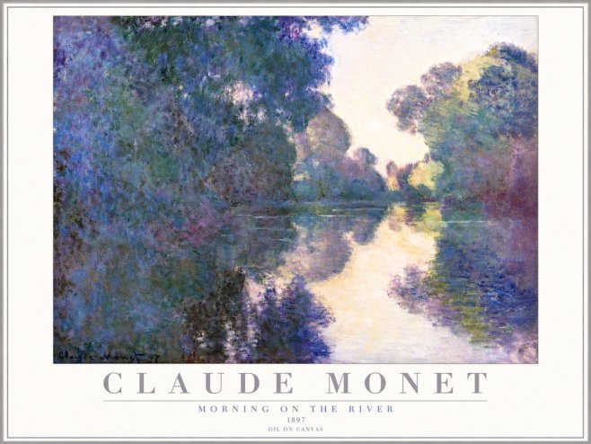 Monet Morning on the River No4 - Poster