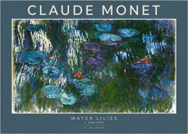 Monet Water Lilies IV No4 - Poster