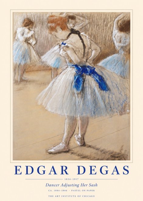 Edgar Degas Dancer Adjusting Her Sash No1 - Poster