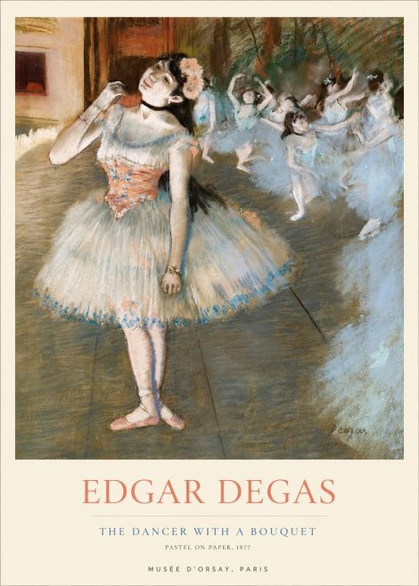 Edgar Degas The Dancer with a Bouquet No1 - Poster