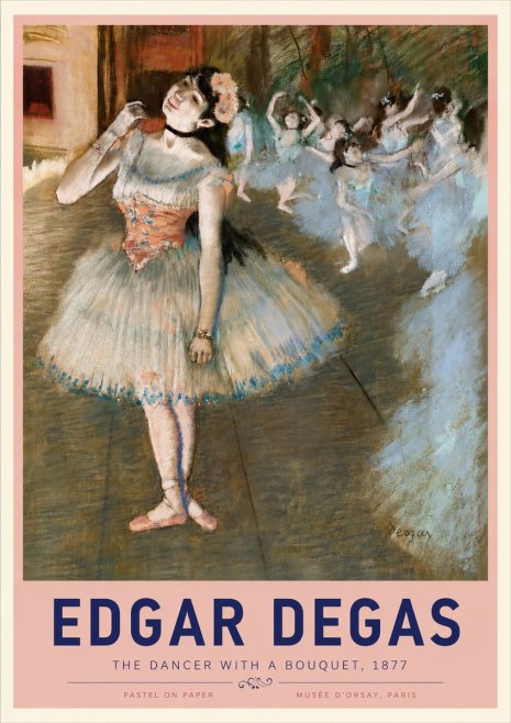 Edgar Degas The Dancer with a Bouquet No3 - Poster