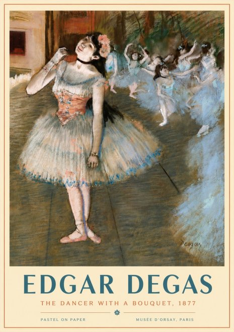 Edgar Degas The Dancer with a Bouquet No4 - Poster