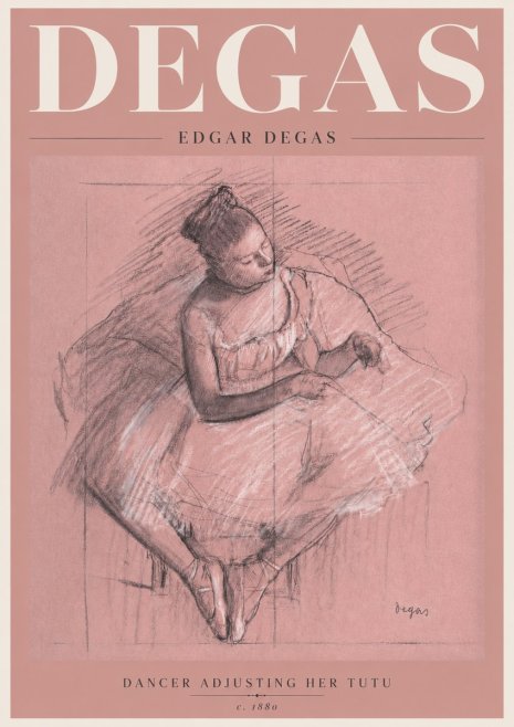 Edgar Degas Dancer Adjusting Her Tutu No5 - Poster