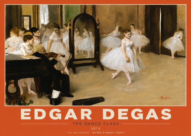Edgar Degas The Dance Class II No5 - Poster