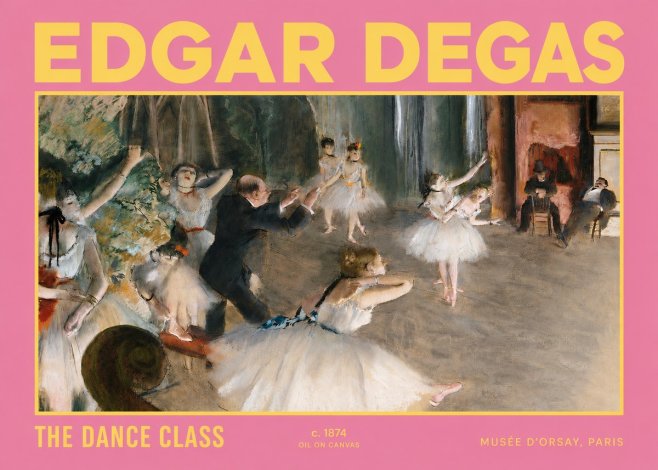 Edgar Degas The Dance Class III No2 - Poster