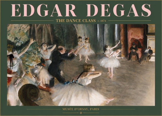 Edgar Degas The Dance Class III No3 - Poster
