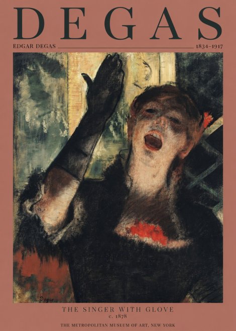 Edgar Degas The Singer with Glove No1 - Poster