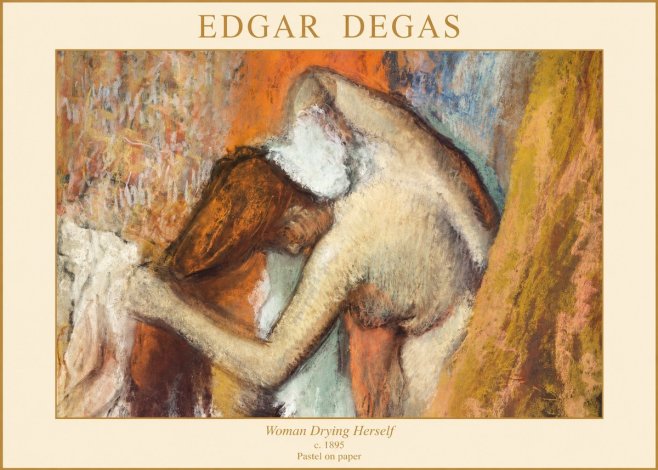 Edgar Degas Woman Drying Herself I No1 - Poster