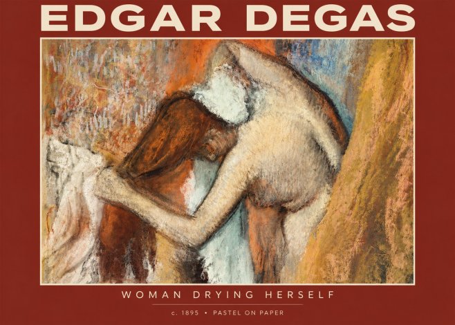 Edgar Degas Woman Drying Herself I No4 - Poster