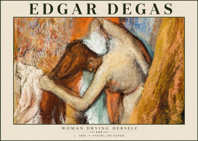 Edgar Degas Woman Drying Herself I No6 - Poster