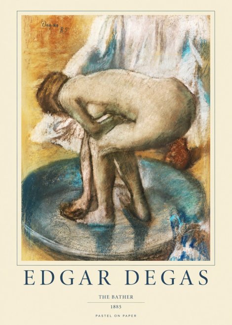 Edgar Degas The Bather No1 - Poster