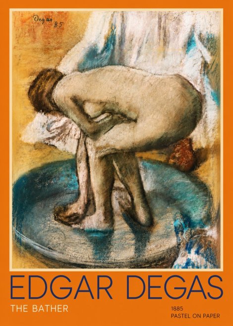 Edgar Degas The Bather No2 - Poster