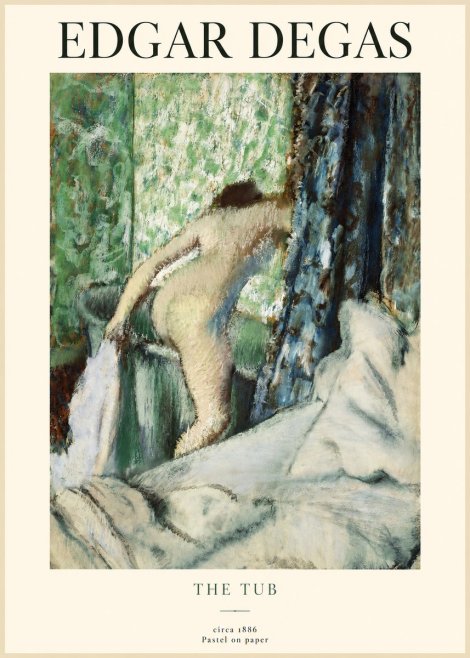Edgar Degas The Tub No1 - Poster