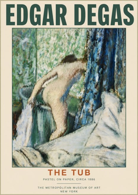 Edgar Degas The Tub No3 - Poster