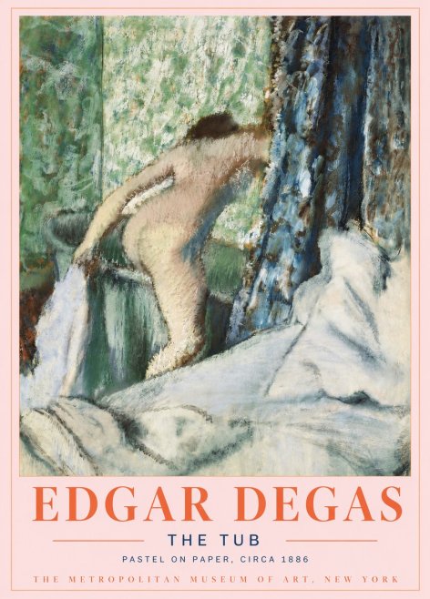 Edgar Degas The Tub No4 - Poster