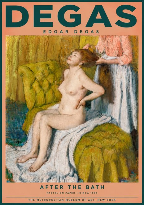 Edgar Degas After the Bath III No2 - Poster