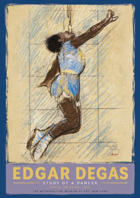 Edgar Degas Study of a Dancer No5 - Poster
