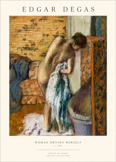 Edgar Degas Woman Drying Herself II No1 - Poster